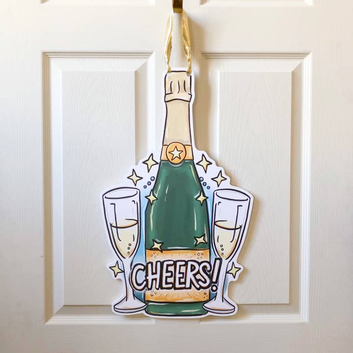 Door Hanger | Champagne Cheers