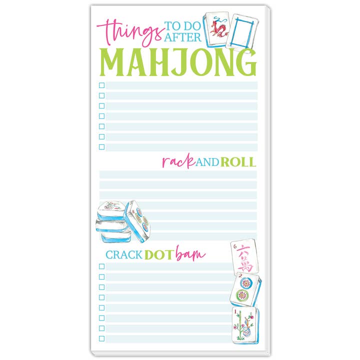 Large Notepad | Things To Do After Mahjong