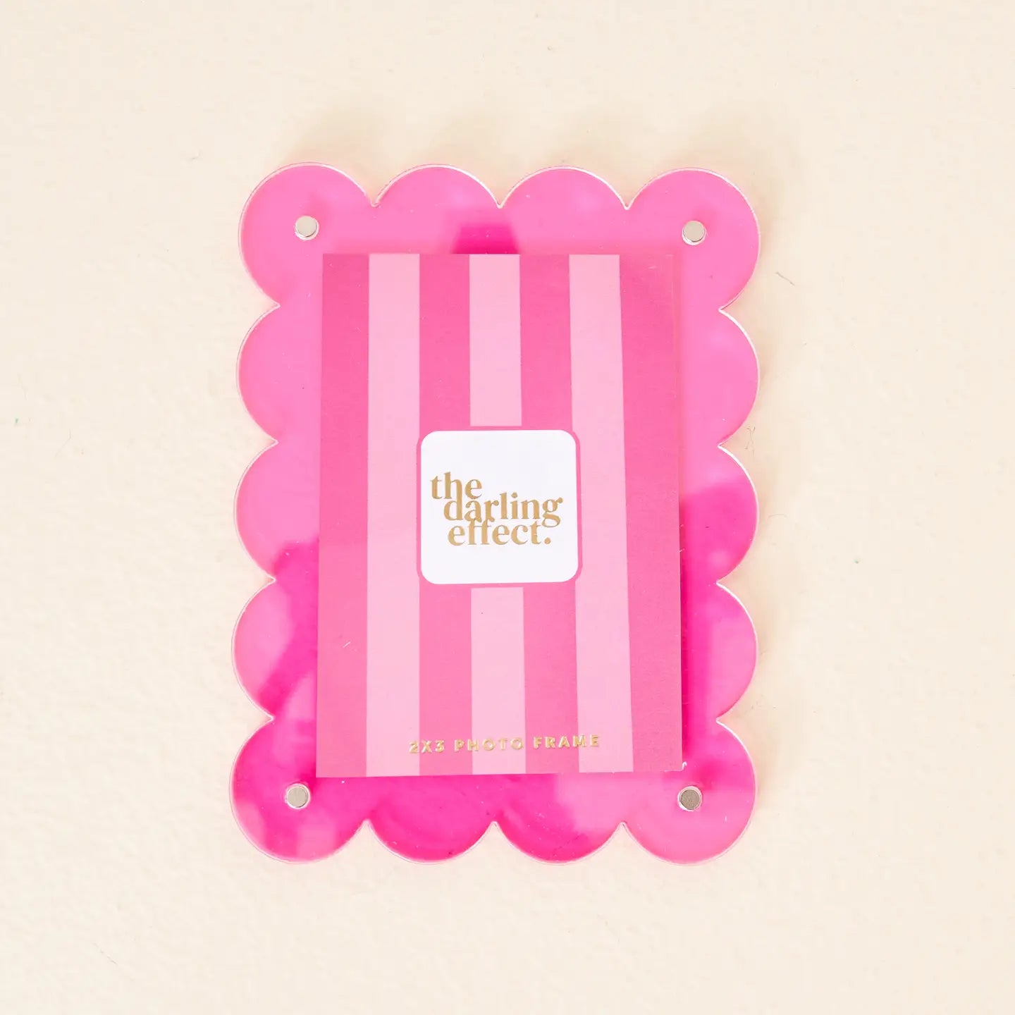 Mini Acrylic Picture Frame Magnet | Hot Pink