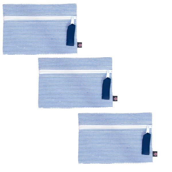 Cosmo Bag | Navy Seersucker