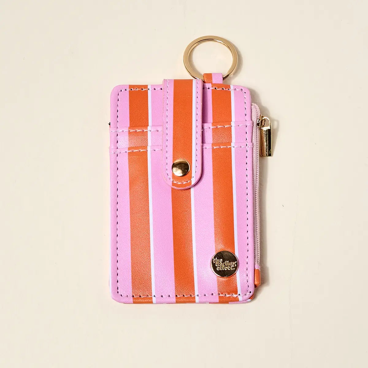 Keychain Wallet | Sicily Stripes Pink