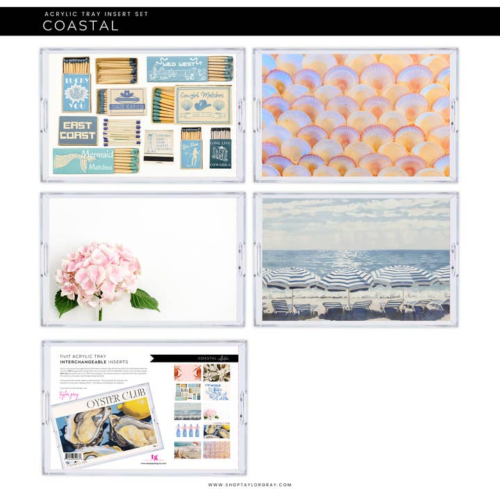 Acrylic Tray Inserts | Coastal