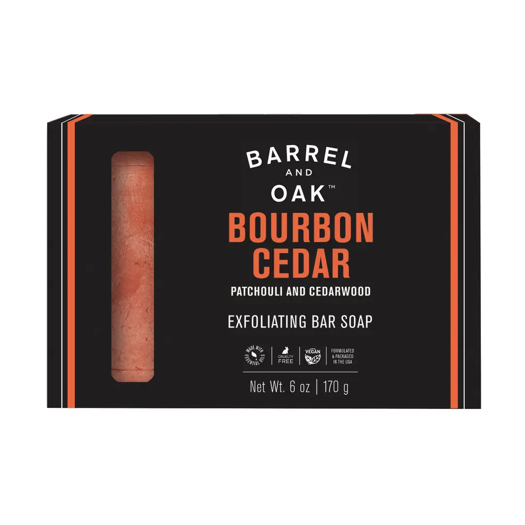 Exfoliating Bar Soap | Bourbon Cedar