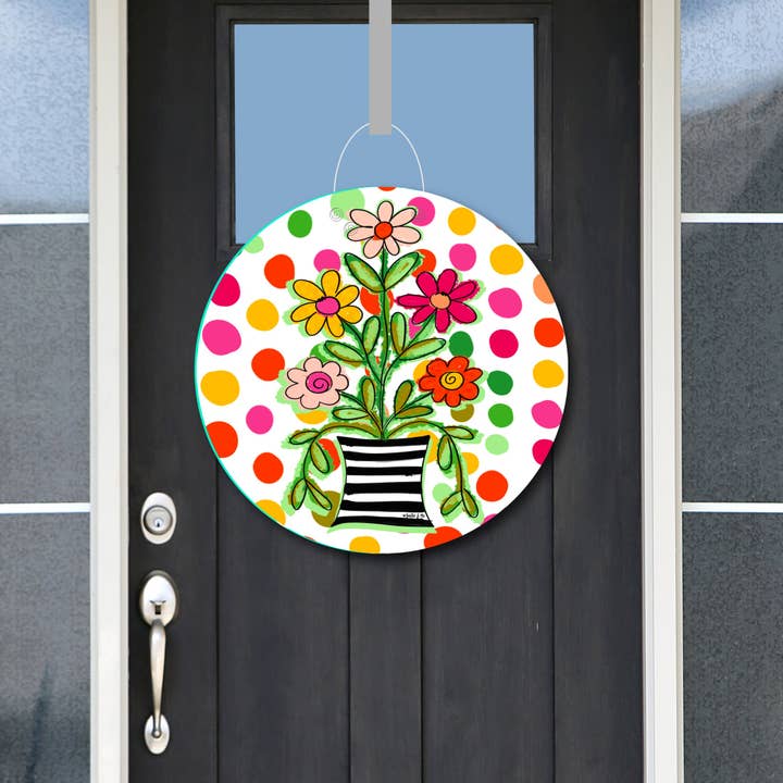 Door Hanger | Happy Dot Floral