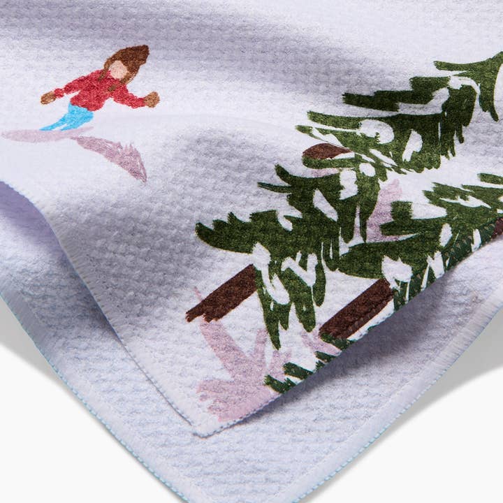 Tea Towel | Winter Skiing Trip