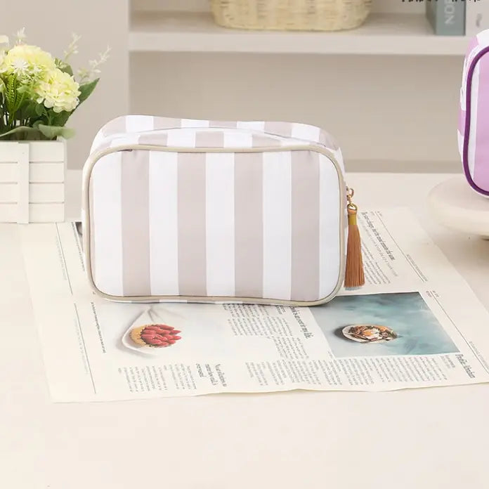Striped Pouch | Khaki