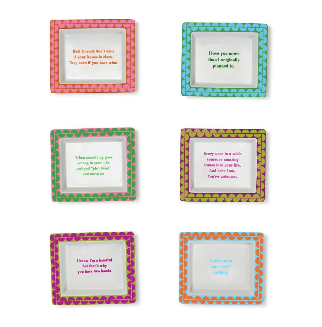 Sassy Wise Saying Porcelain Tray in Gift Box | Assorted Styles