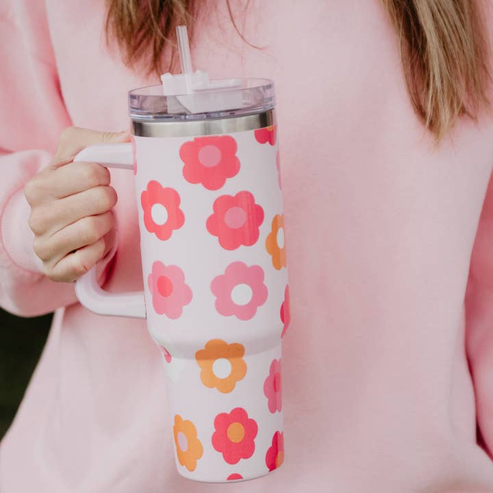 Tumbler Cup | Groovy Flowers