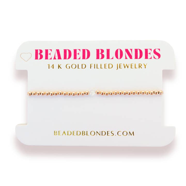 Birthstone Swarovski Crystal Bracelet | April