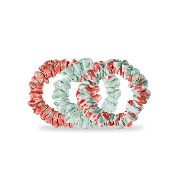 Teleties | Silk Scrunchies | Calming Coral | Small