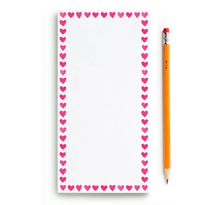 Mini Hearts Frame Notepad