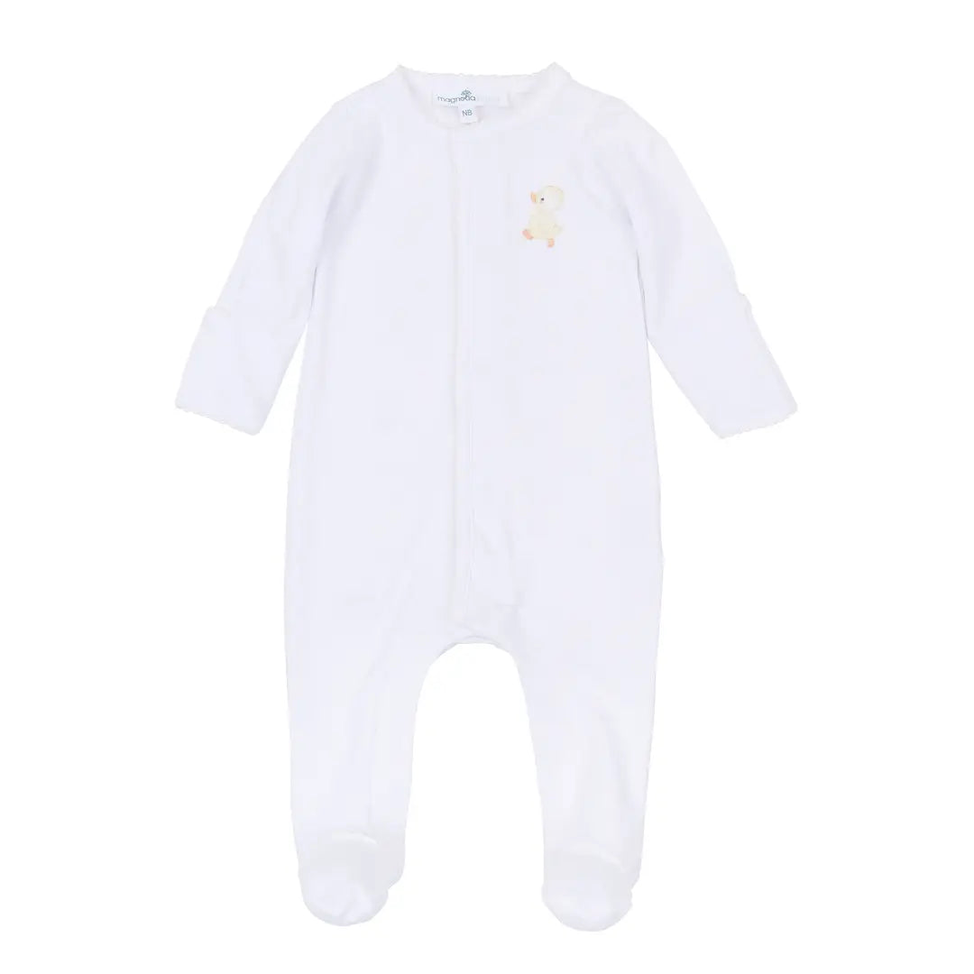 Embroidered Footie | Downy Ducklings