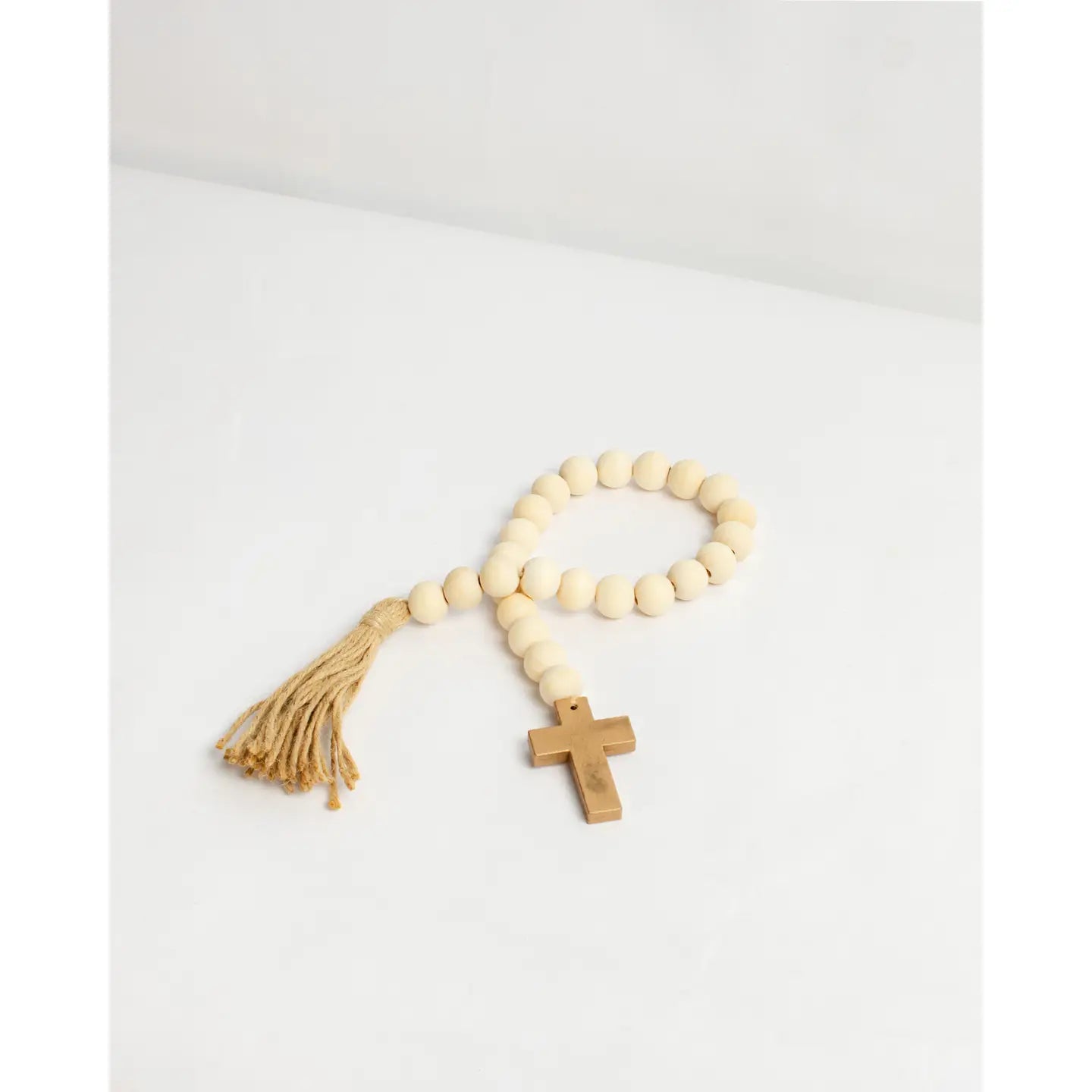 St. Michael Prayer Beads | White/Gold