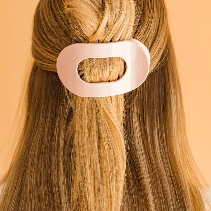 Teleties | Pearly Pink | Flat Round Clip | Assorted Sizes