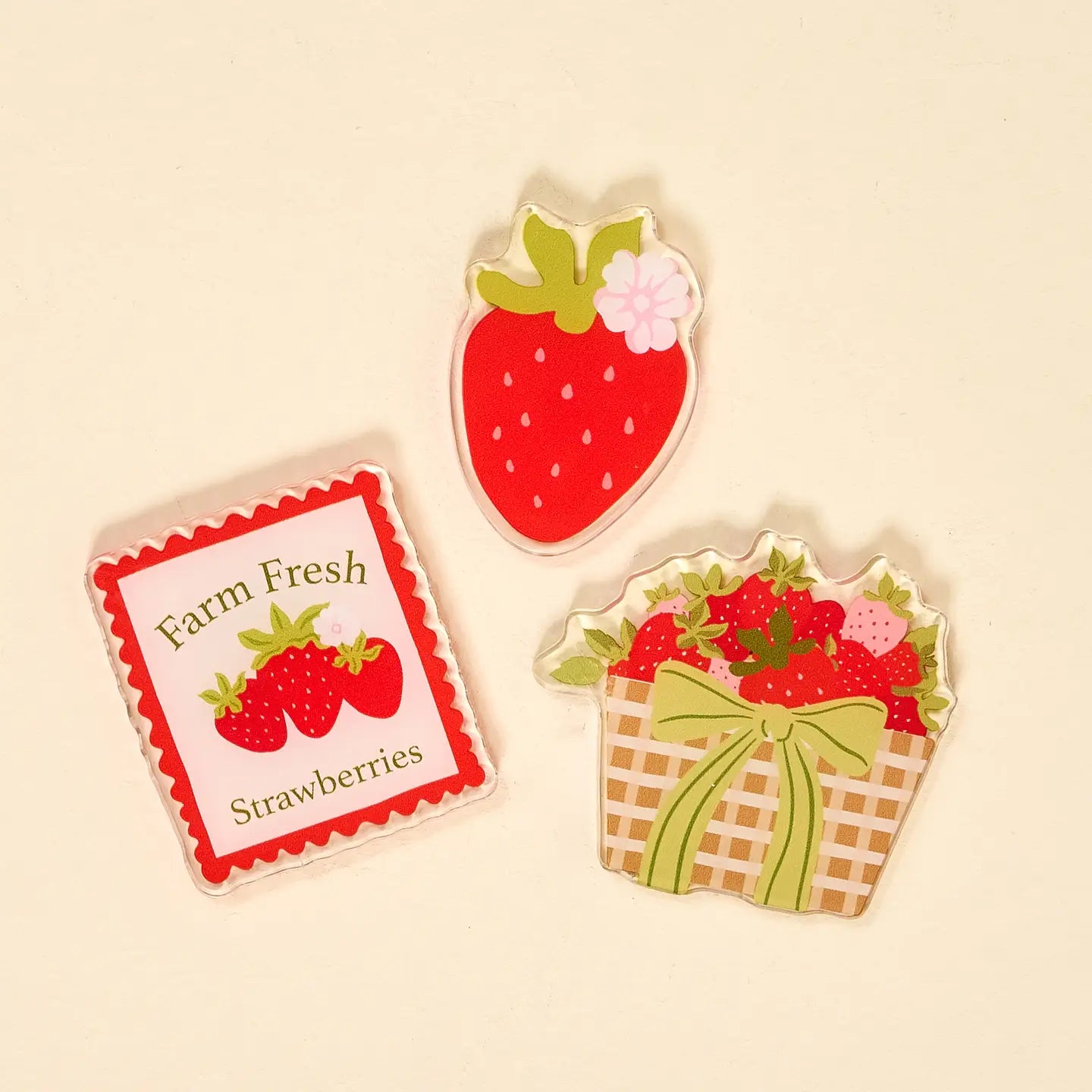 Little Magnet Set | Fresh Strawberries
