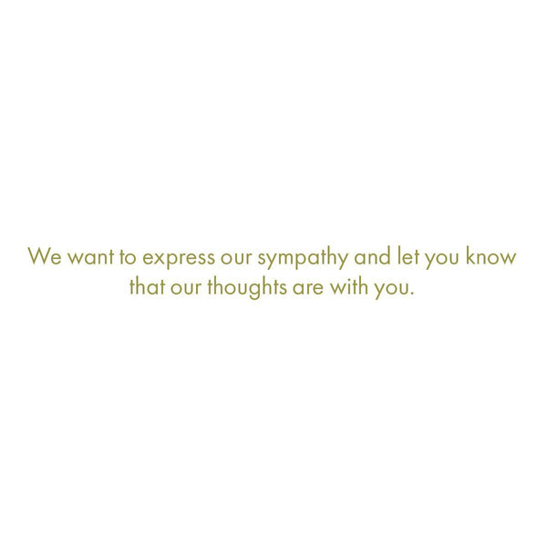 In Our Thoughts Card