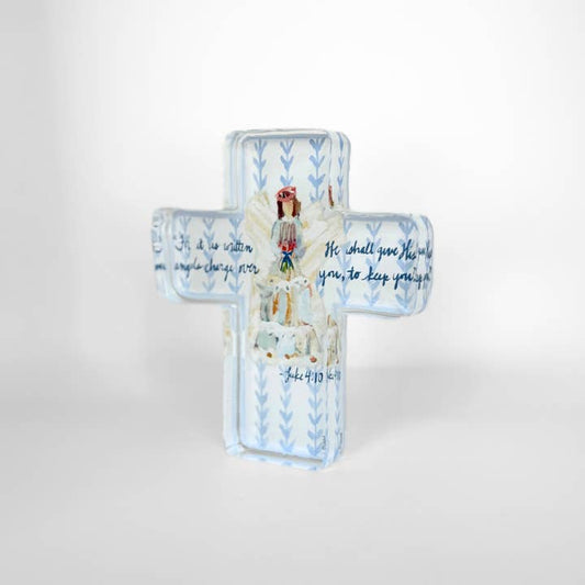 Acrylic Cross | Angels To Watch Over Us