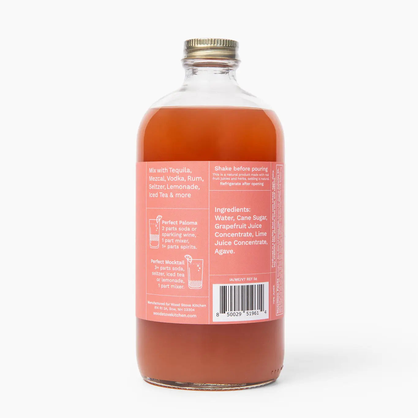 Paloma Grapefruit & Lime Cocktail Mixer & Mocktail Mixer