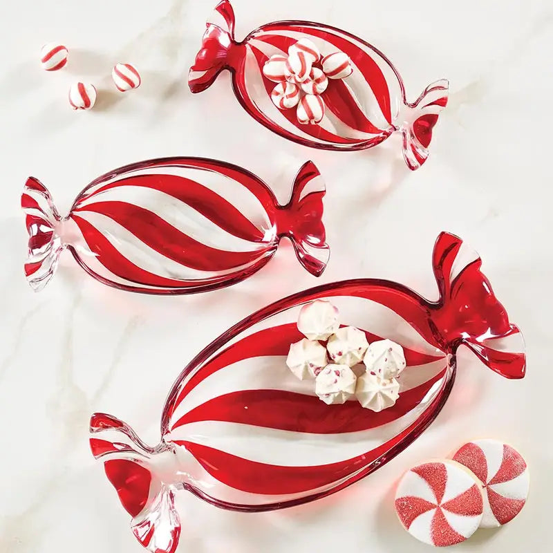 Peppermint Twist Candy Tray - Small