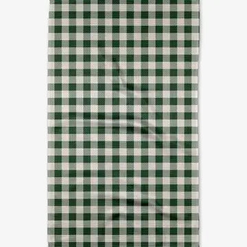 Tea Towel | Christmas Gingham | Green