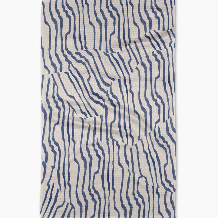 Tea Towel | Stripe Funk Grounds Blue