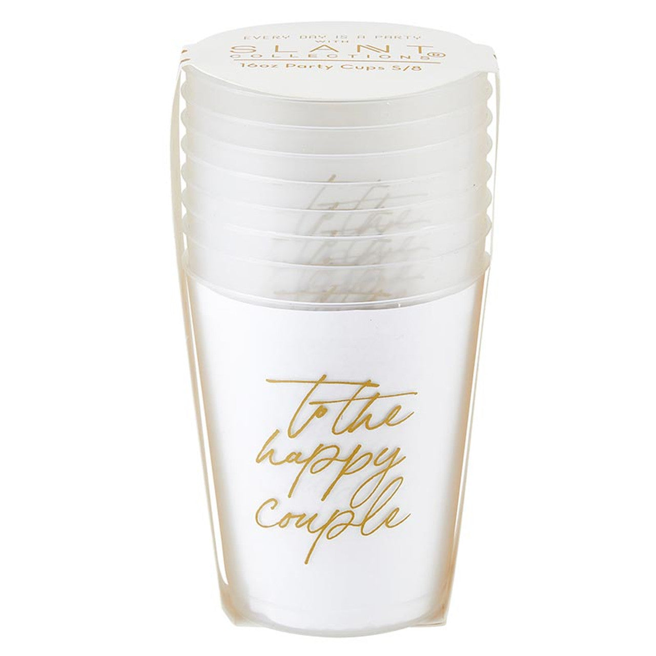Frosted Party Cups | Happy Couple