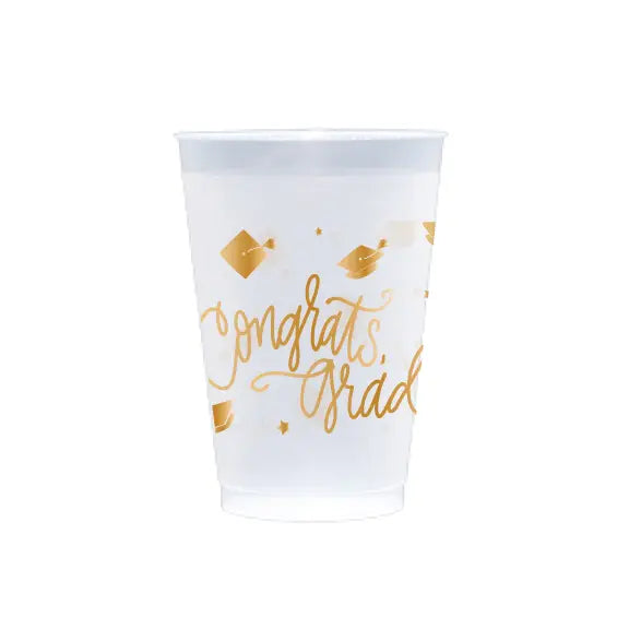 12oz Frosted Cups | Congrats, Grad!