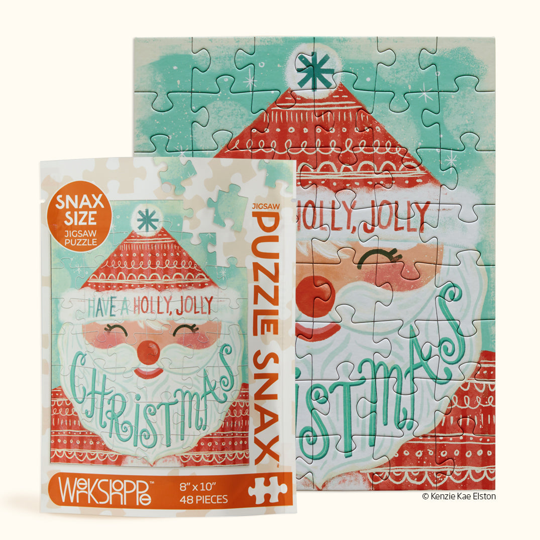 Jigsaw Puzzle - Holly Jolly Santa