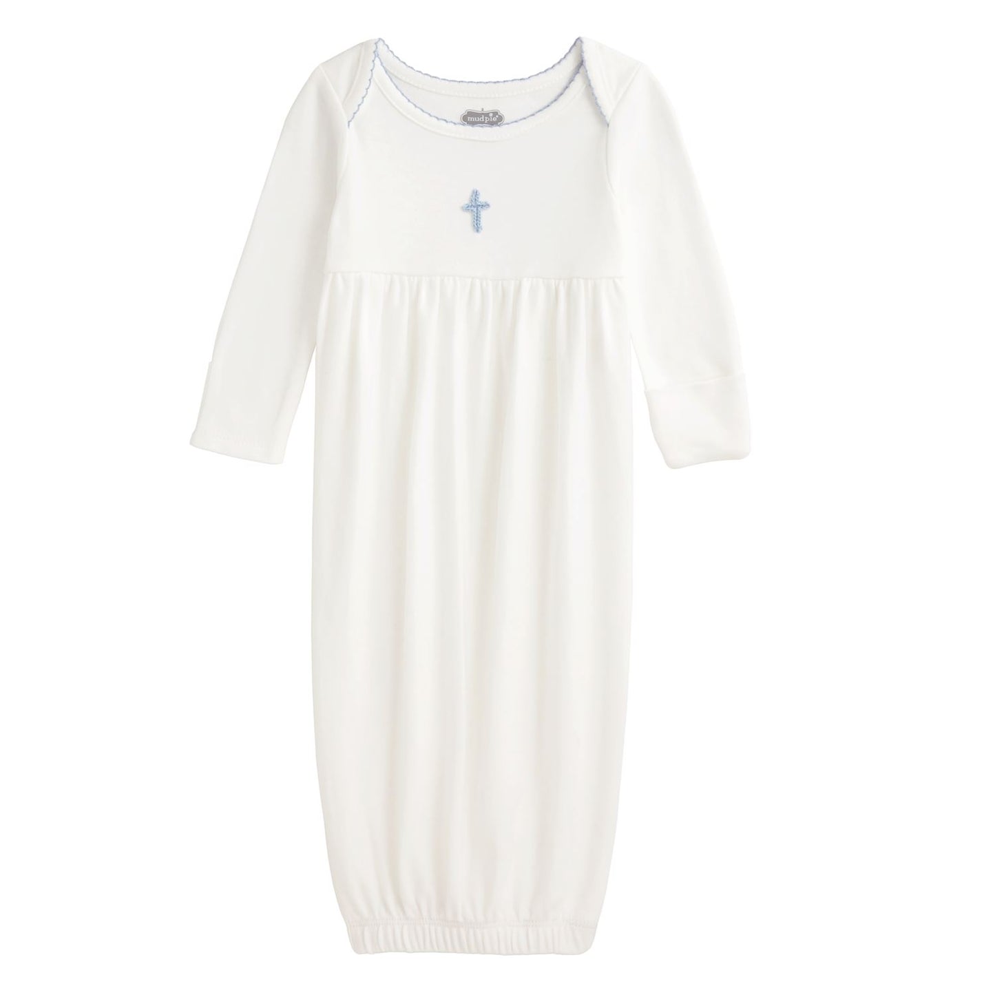 Blue Crochet Cross Gown