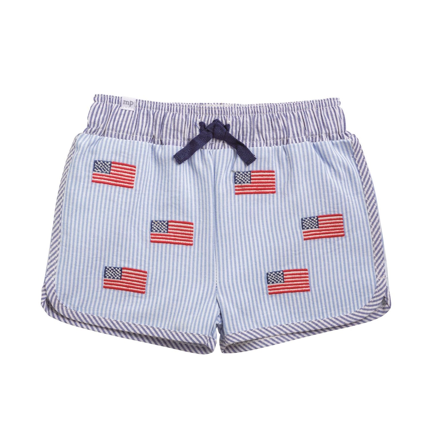 Kids Patterned Flag Swim Trunks