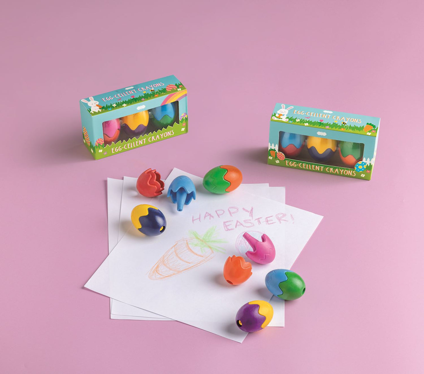 Egg Shaped Crayon Set | Pink
