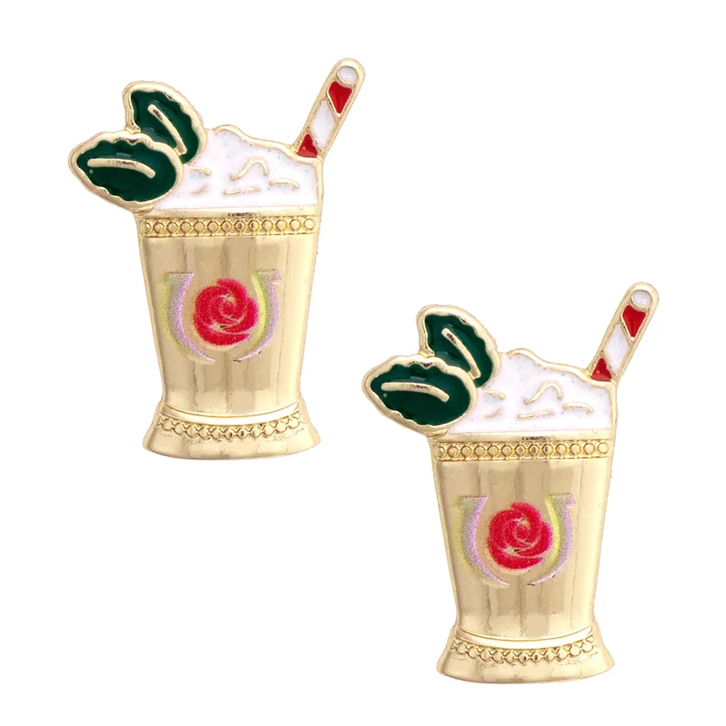 Kentucky Derby Mint Julep Earrings