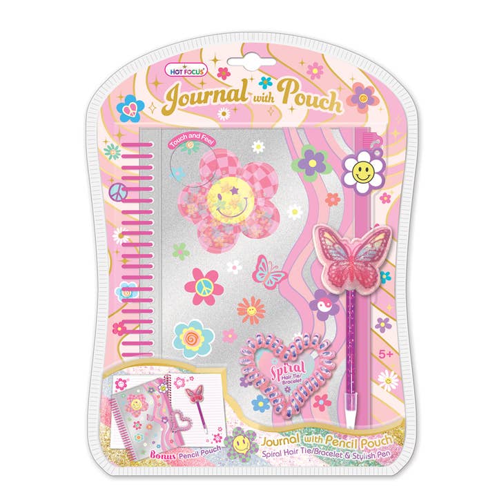 Journal with Pouch | Groovy Flower