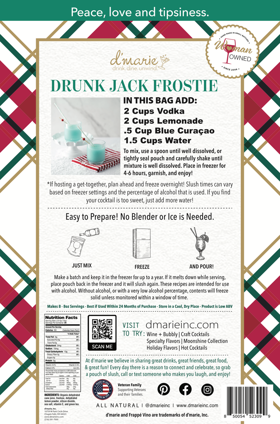 Cocktail Slush Mix | Drunk Jack Frostie