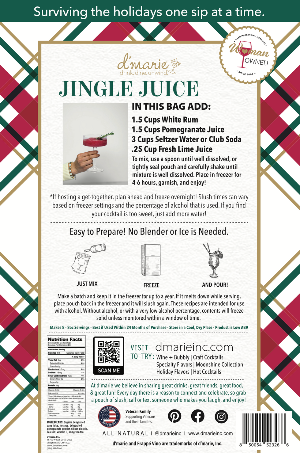 Cocktail Slush Mix | Jingle Juice