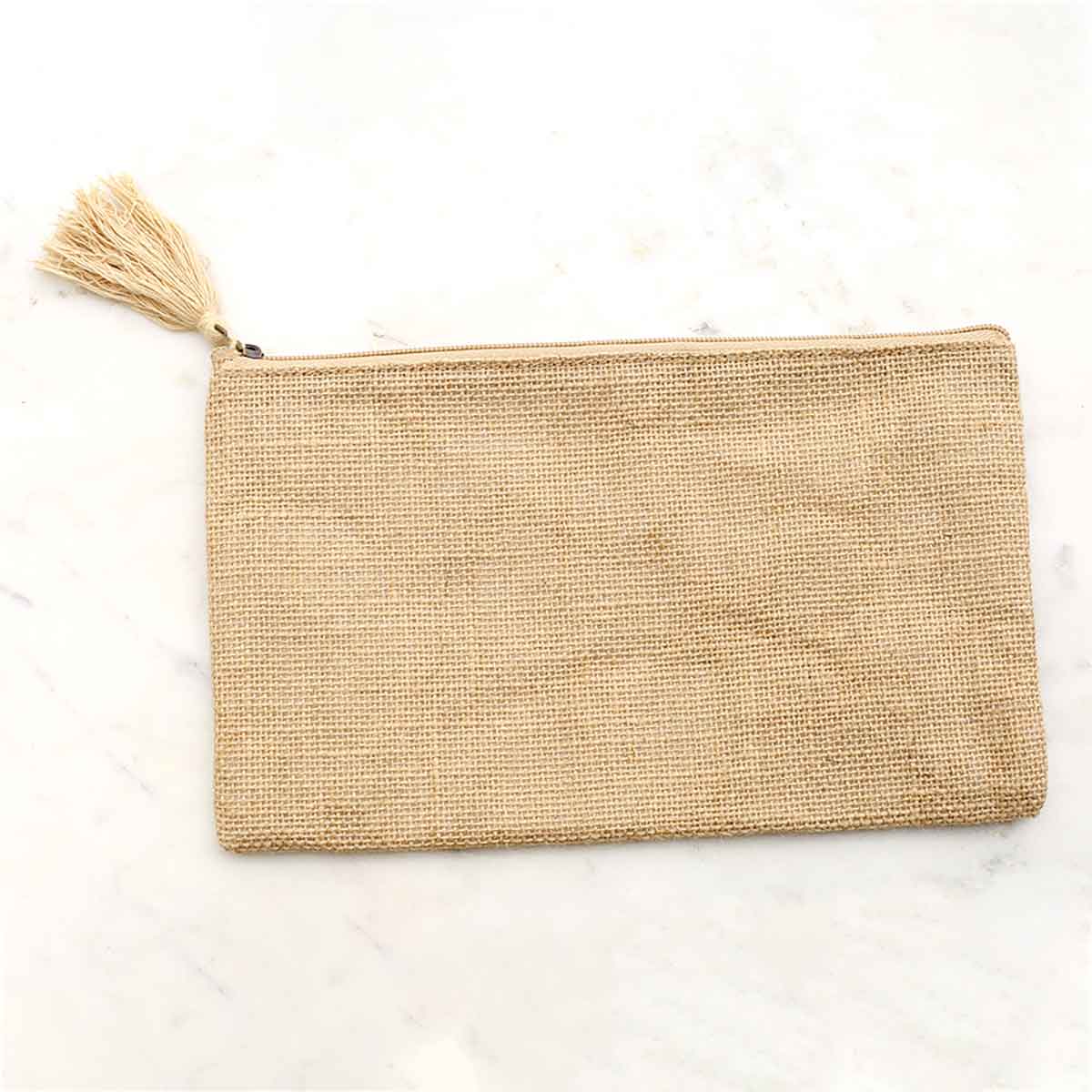 Natural Jute Cosmetic Bag