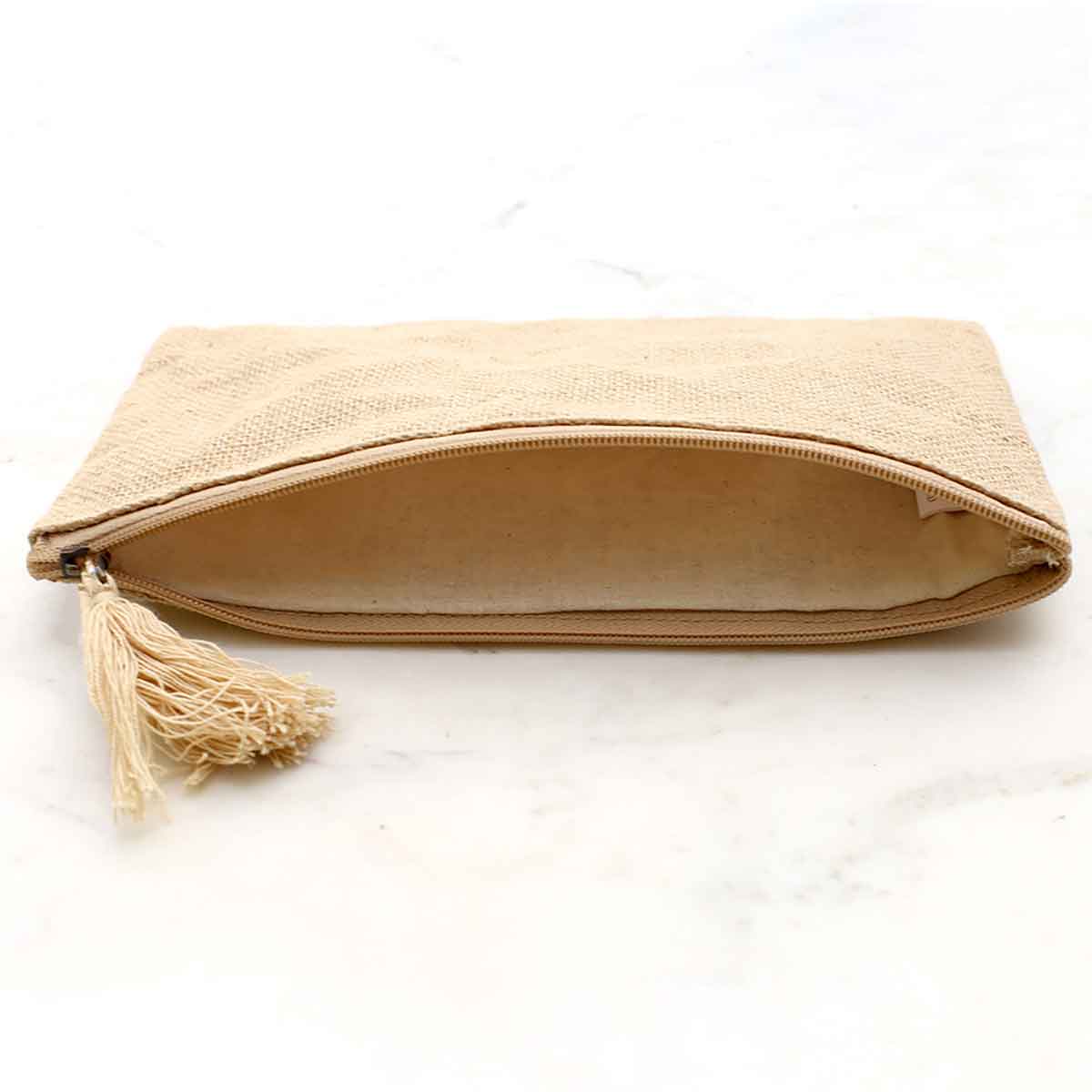 Natural Jute Cosmetic Bag