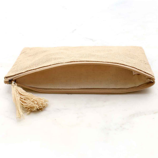 Natural Jute Cosmetic Bag
