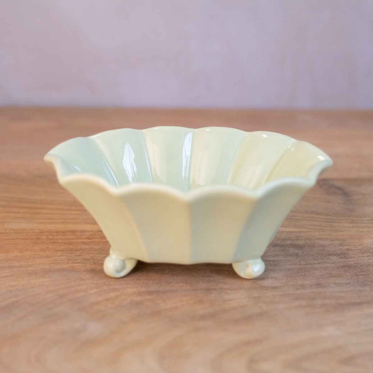 Scalloped Candy Dish - Light Green
