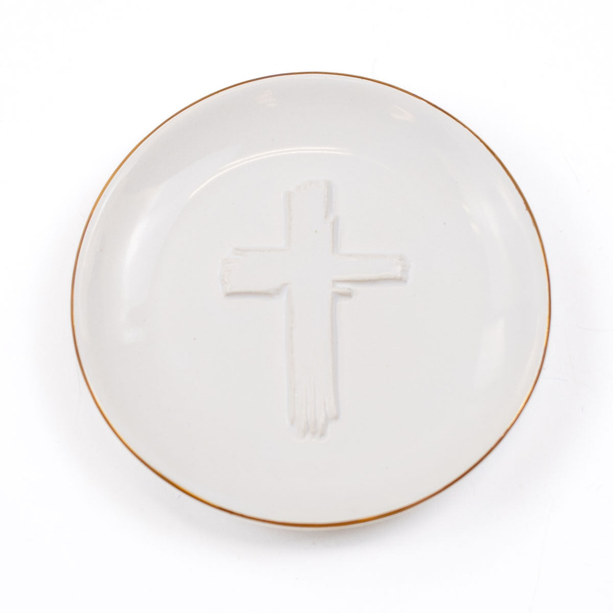 Trinket Dish | Cross Embossed