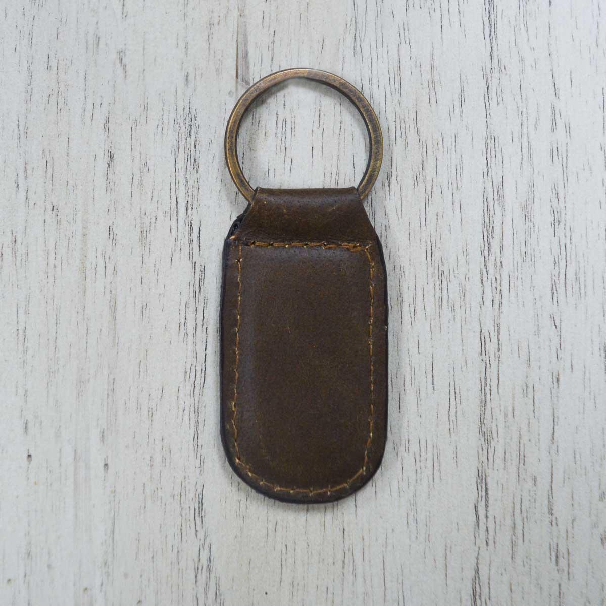 Leather Keychain | Dark Brown