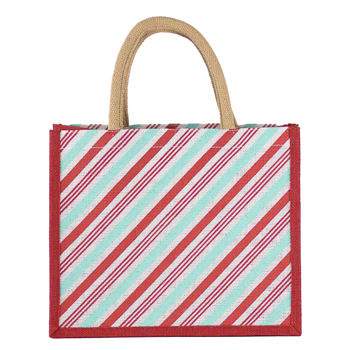 Gift Tote | Christmas Candy Stripe