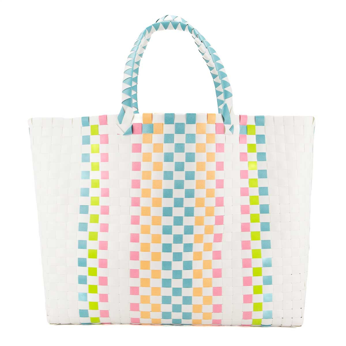 Sunrise Woven Beach Tote