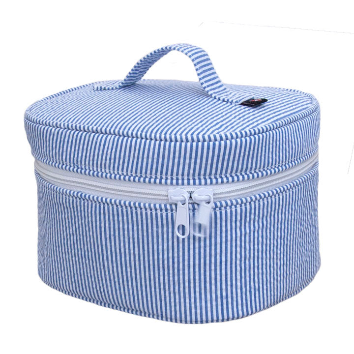 Train Case | Navy Seersucker