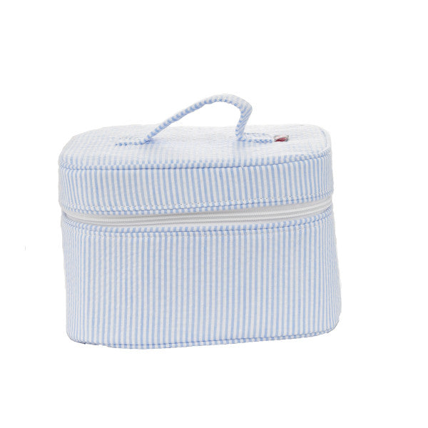 Train Case | Baby Blue Seersucker