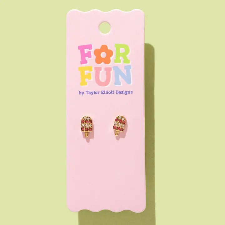 Stud Earrings | Pink Popsicles
