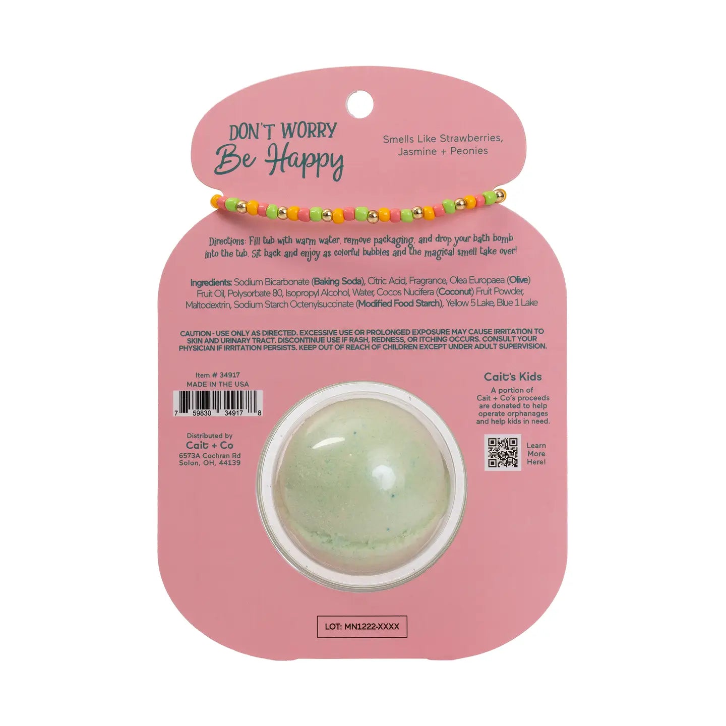 Friendship Bracelet Bath Bomb | Be Happy