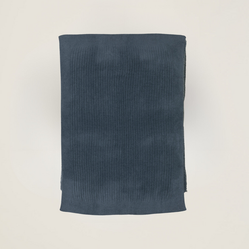 CozyChicLite Ribbed Blanket | Smokey Blue