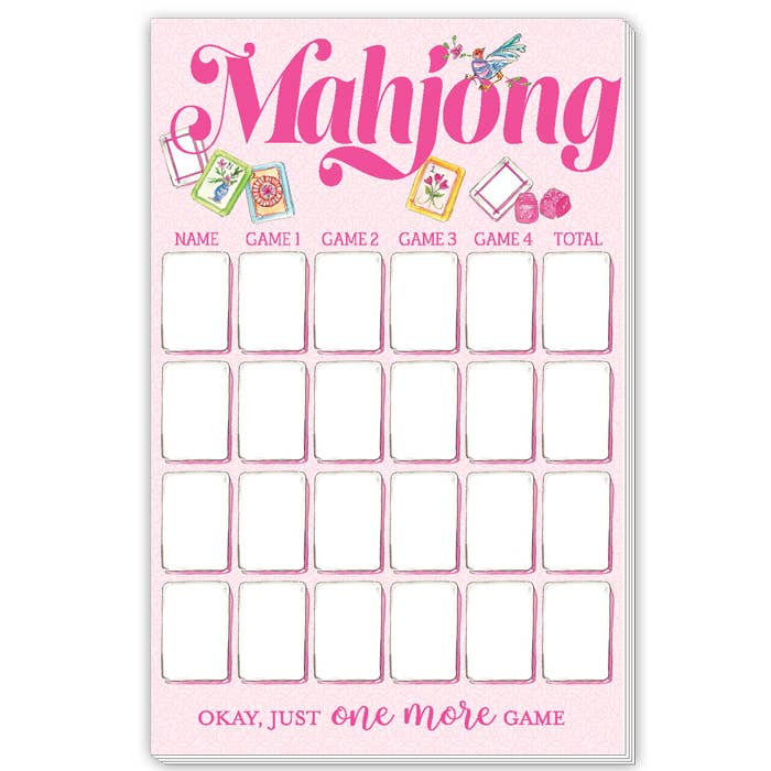 Large Notepad | Mahjong Score Pad