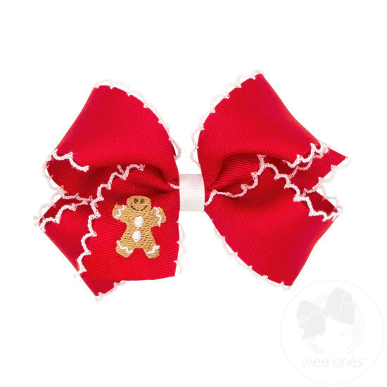 Moonstitch Bow | Medium | Christmas | Gingerbread